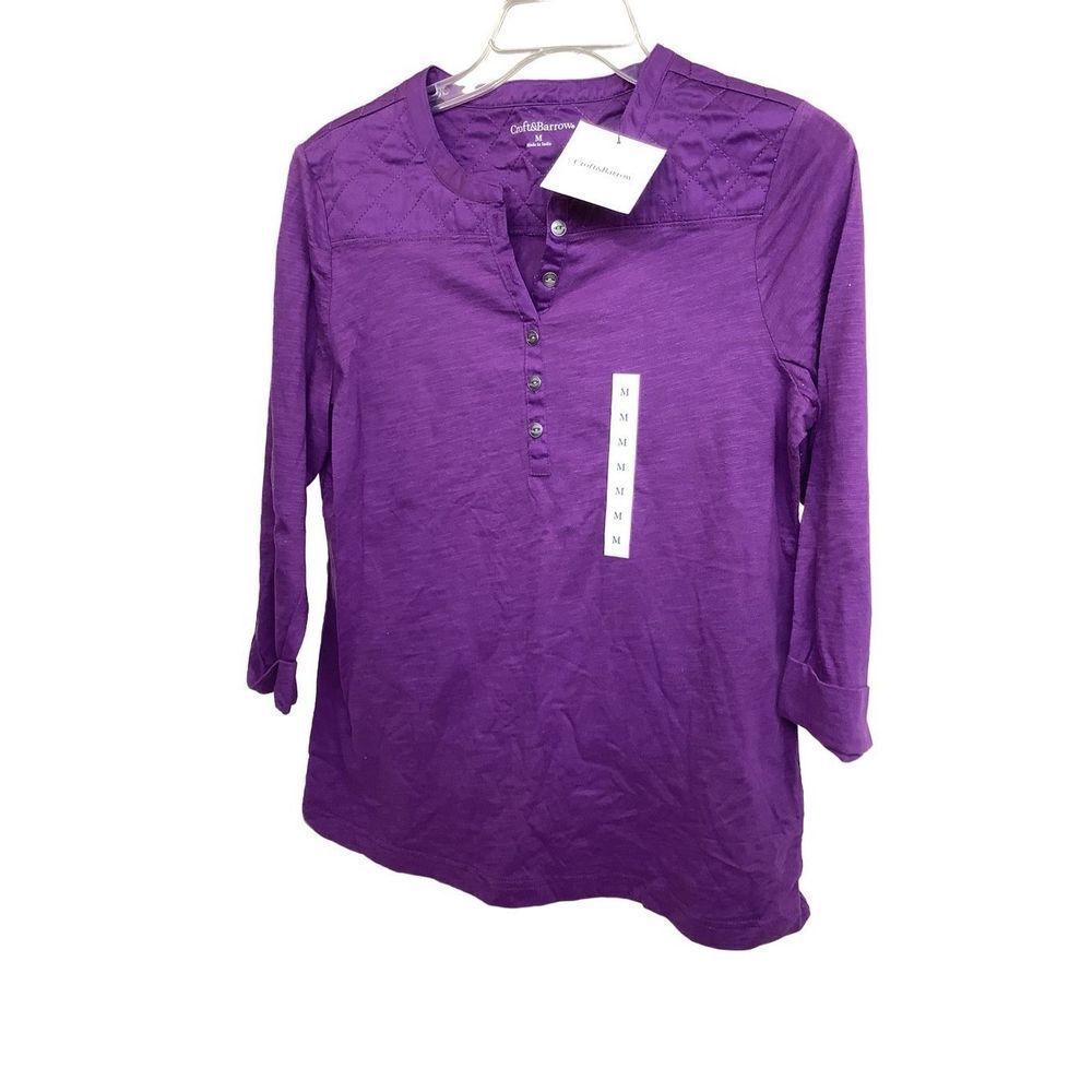 Women’s Purple Croft and Barrow top size Medium